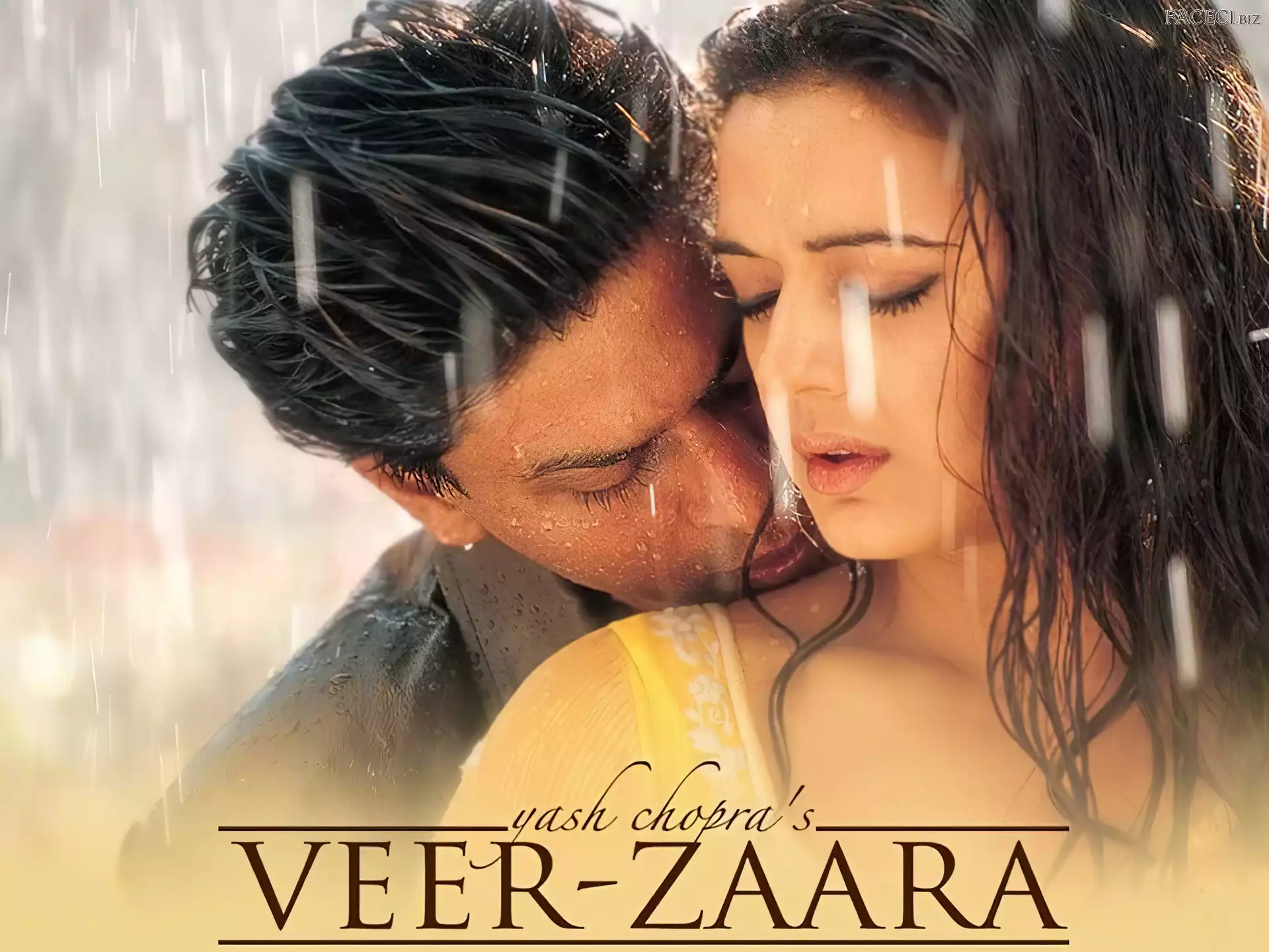 Veer Zaara, deszcz, Shahrukh Khan, Preity Zinta